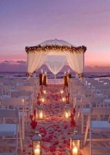 Gorgeous Sunset Beach Wedding and Chuppah